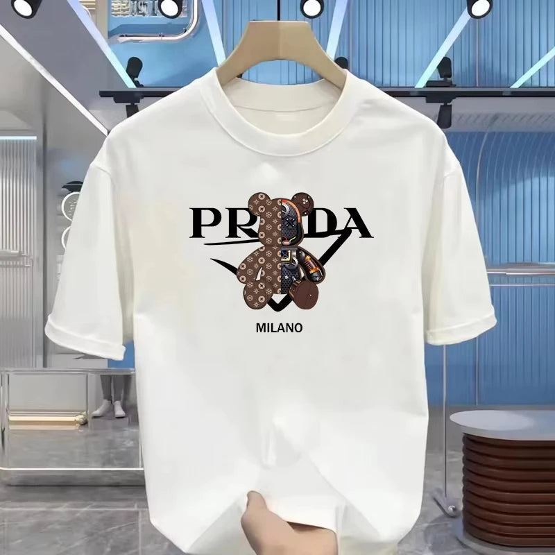 2026 Men's Luxury Brand Letter Printed T-shirts, Short-sleeved Senior Men's Wear and Street Clothes.