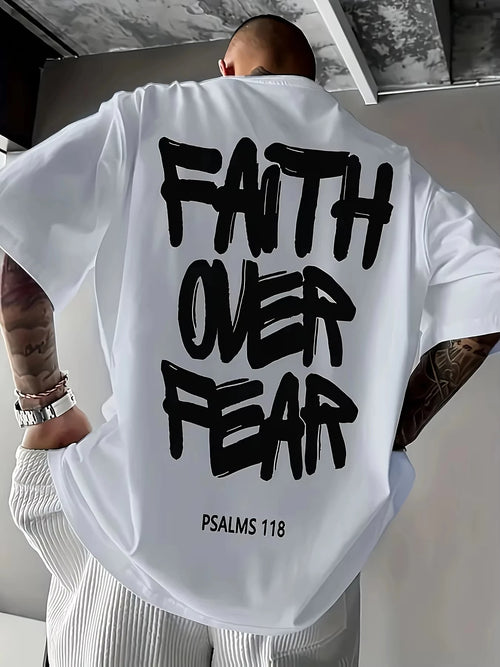 HushWrld Faith Over Fear Graphic Tee