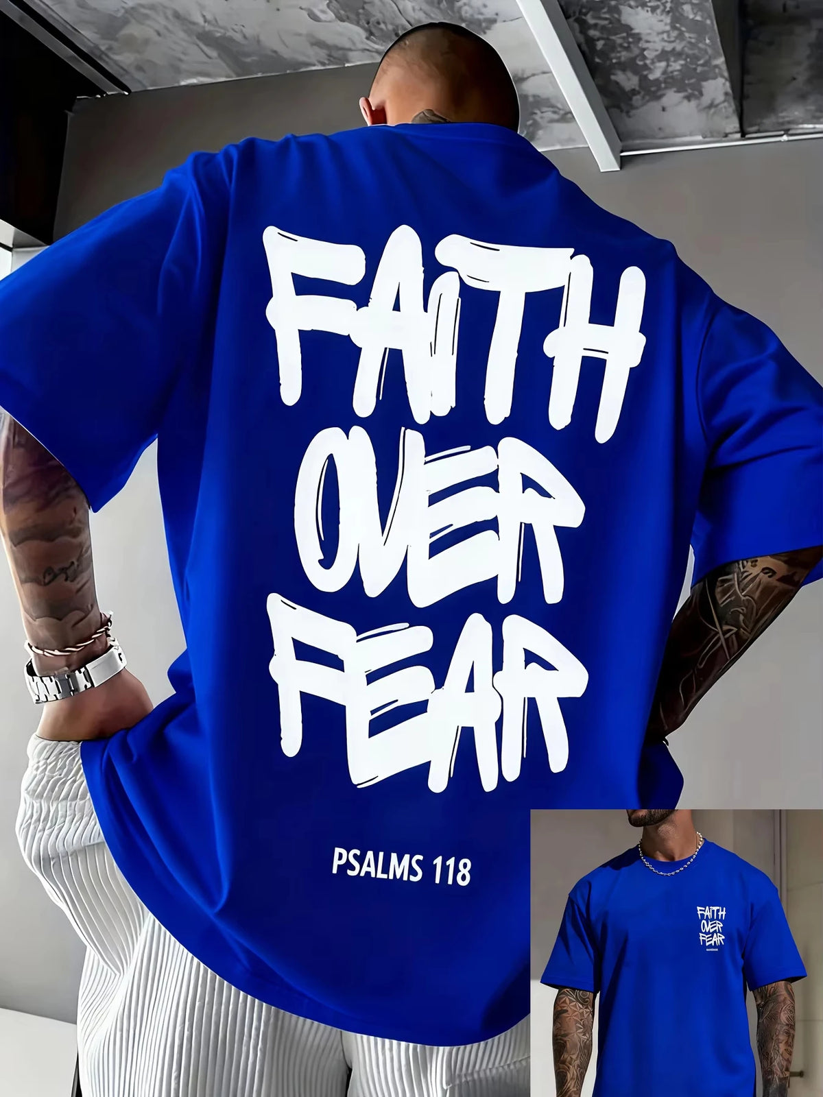 HushWrld Faith Over Fear Graphic Tee